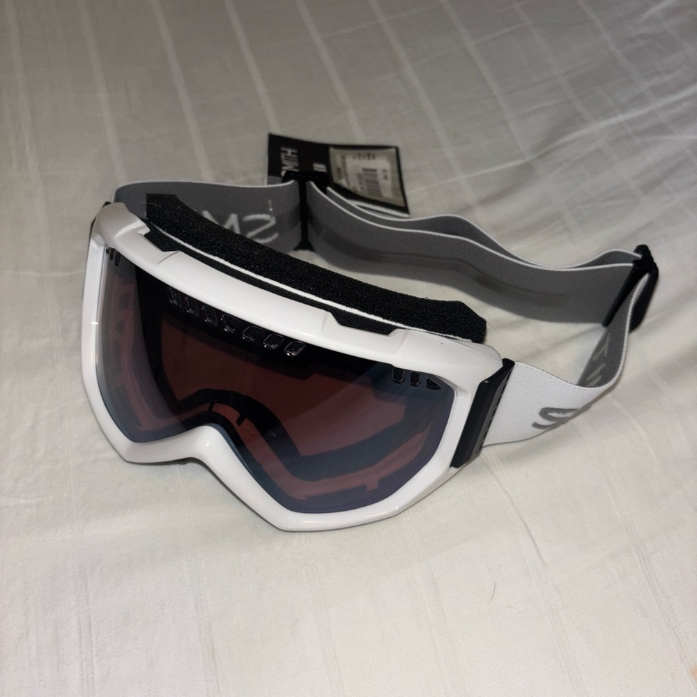 White and Black Smith Ski Goggles